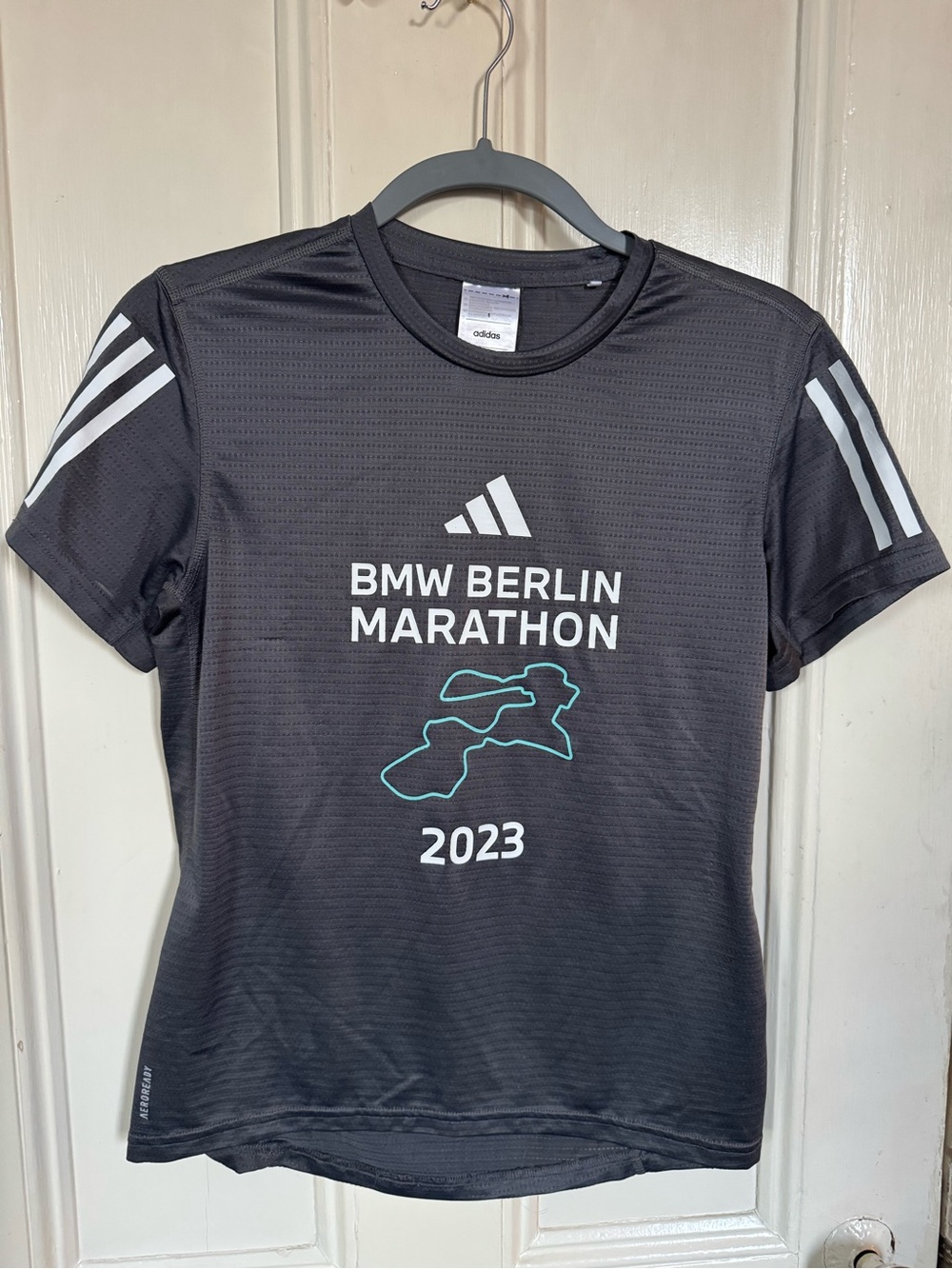 adidas Black BMW Berlin Marathon 2023 Short Sleeve Tee